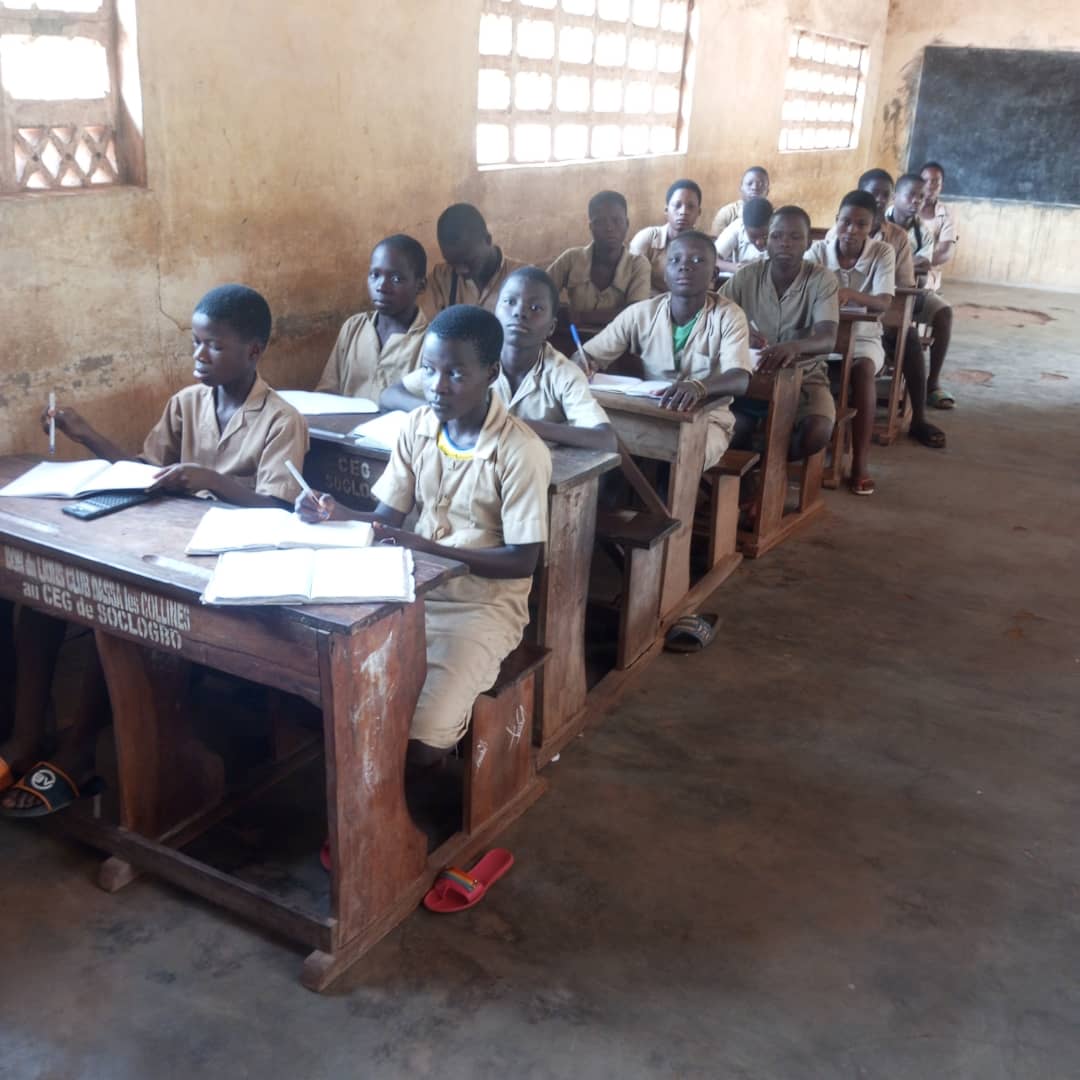 écoliers Bénin CEG Soclogbo